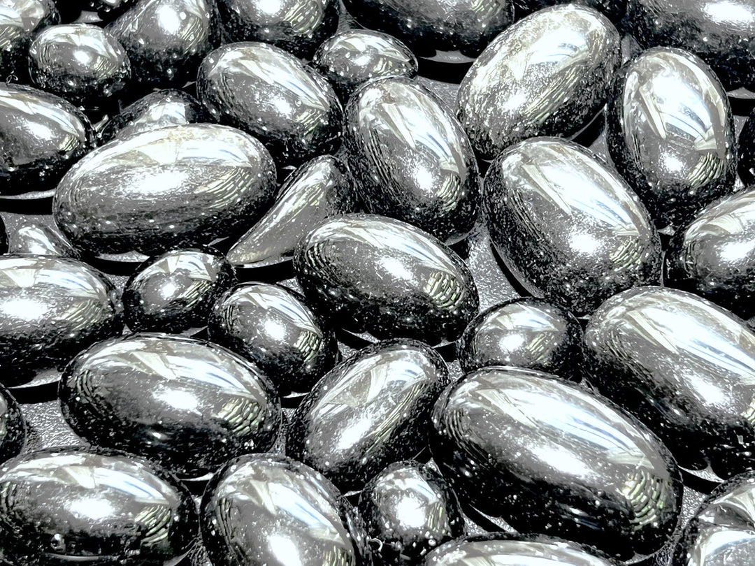 Obsidian Tumbled (1/2 lb) 8 oz Bulk Wholesale Lot Half Pound Polished Natural Gemstones Healing Crystals And Stones