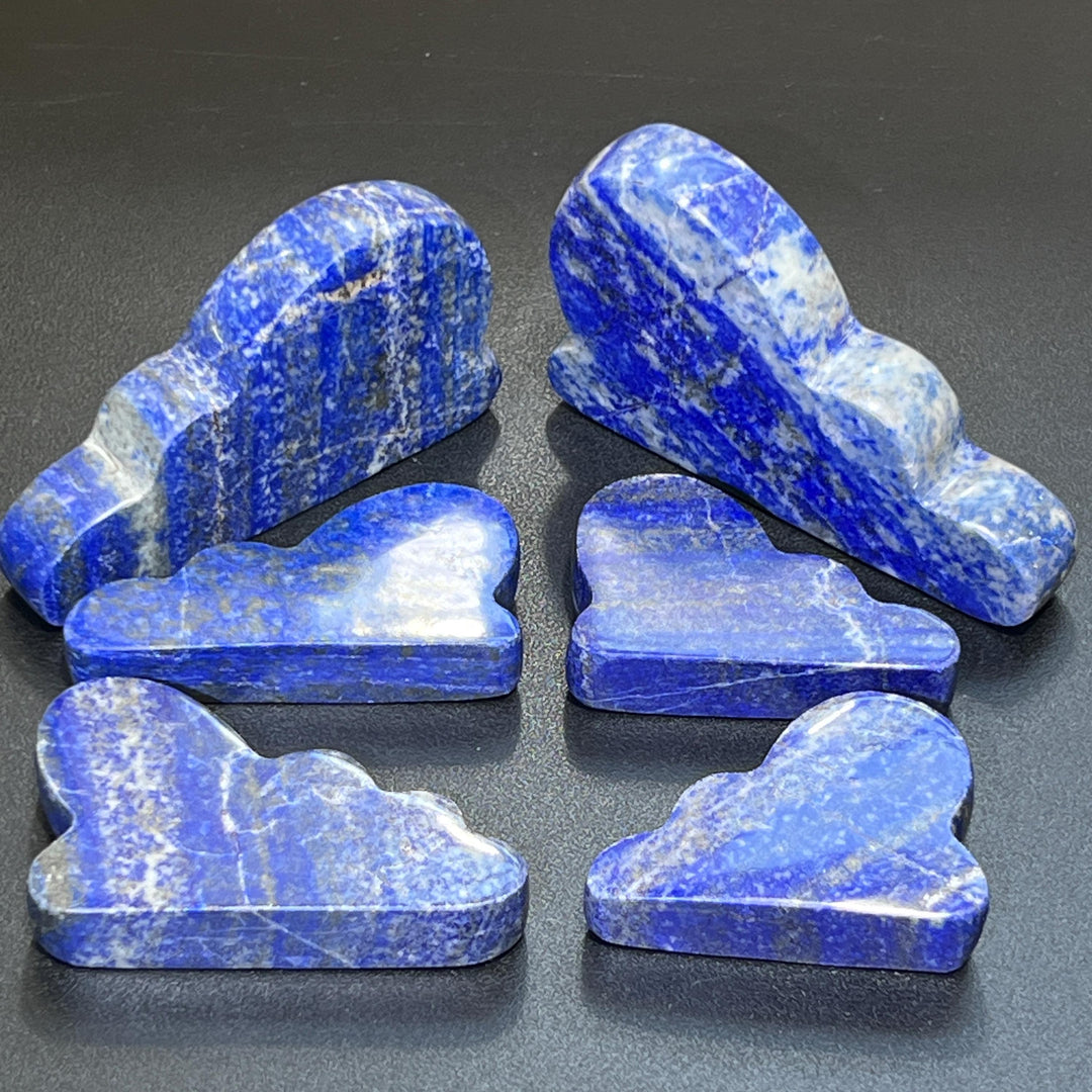 Lapis Lazuli Cloud Carving Blue Gemstone (UV Reactive)
