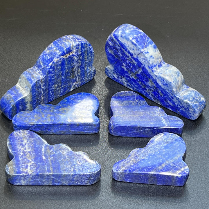 Lapis Lazuli Cloud Carving Blue Gemstone (UV Reactive)