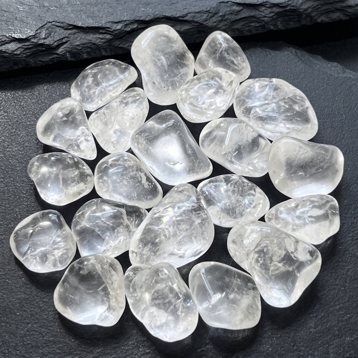 Clear Quartz Crystal Tumbled Stones (By The Piece or Pound)