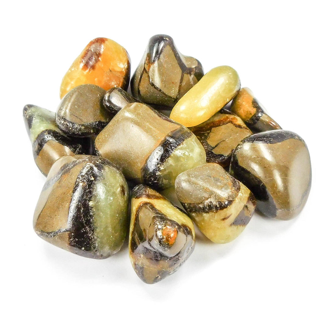 Septarian Nodule Tumbled (UV Reactive)(1 Kilo)(2.2 LBs) Bulk Wholesale Lot Polished Natural Gemstones