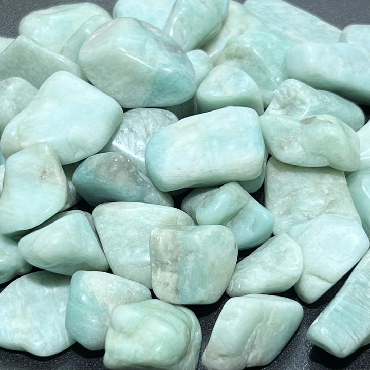 Amazonite Tumbled (1/2 lb) 8 oz Bulk Wholesale Lot Half Pound Polished Natural Gemstones Healing Crystals And Stones