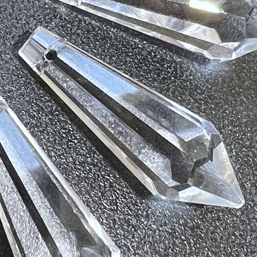 Crystal Glass Clear Faceted Prism Pendulum Point Bead Sun Catcher Bead Pendant