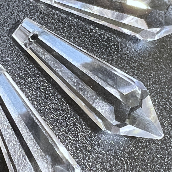 Crystal Glass Clear Faceted Prism Pendulum Point Bead Sun Catcher Bead Pendant