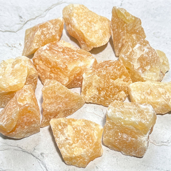 Orange Calcite Crystal Rough Raw Stones (By The Piece or Pound)