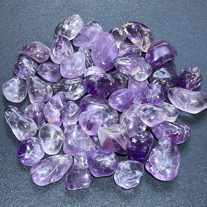 Amethyst Tumbled (1 Kilo)(2.2 LBs) Bulk Wholesale Lot Polished Natural Gemstones Healing Crystals And Stones