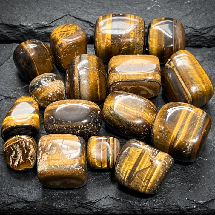 Tigers Eye Tumbled Stones (By The Piece or Pound)