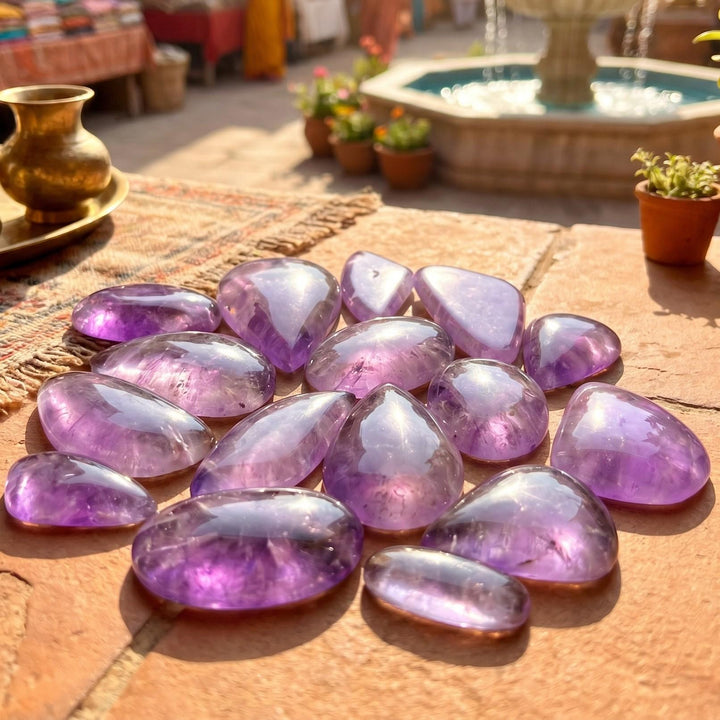 Amethyst Crystal Cabochons (By The Piece or Gram)