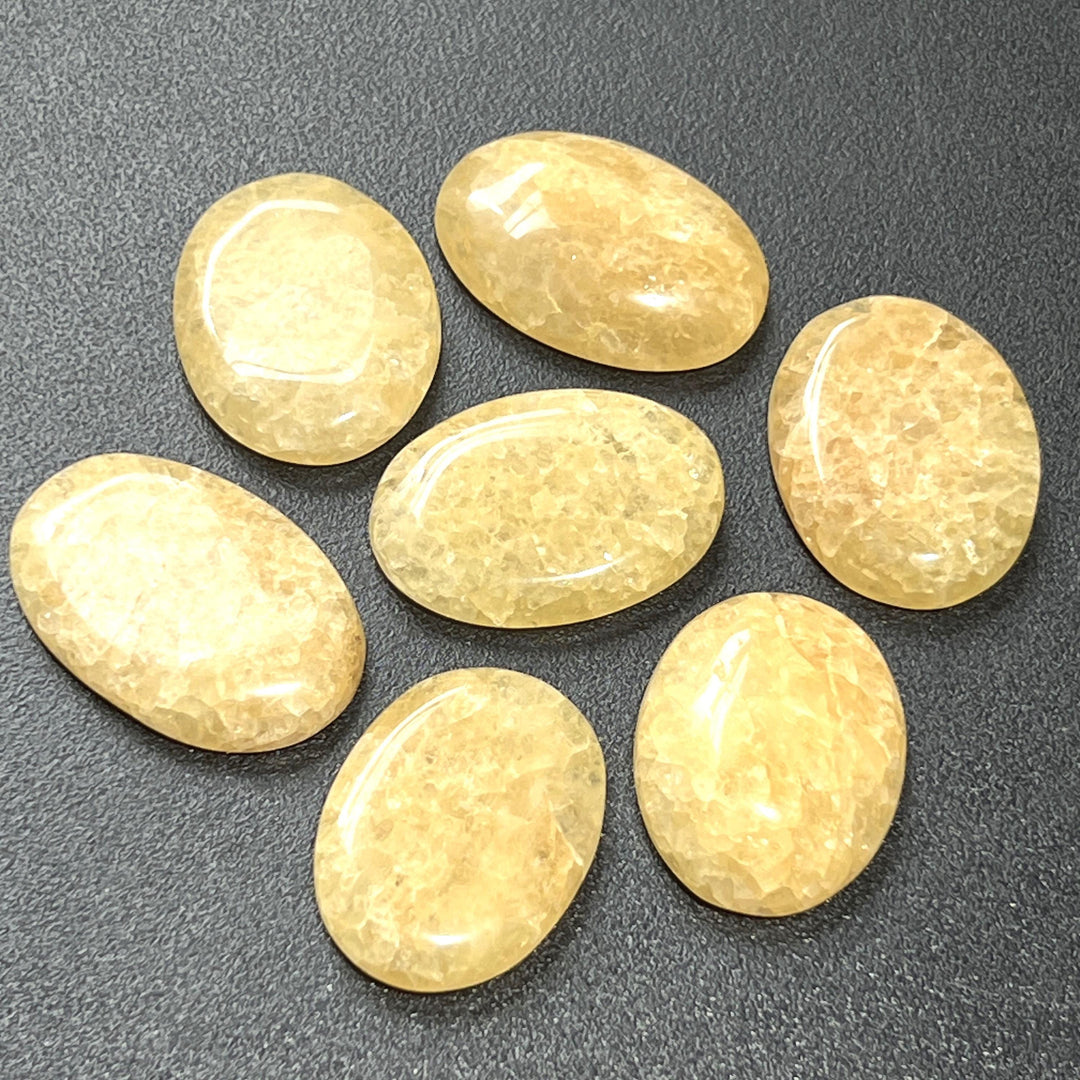 Limonite Quartz Crystal Cabochons (By The Piece or Gram)