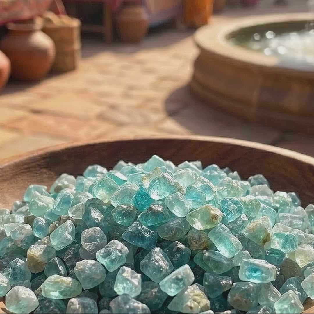 Small Apatite Rough Raw Crystal Chips (UV Reactive)(By The Ounce or Pound)