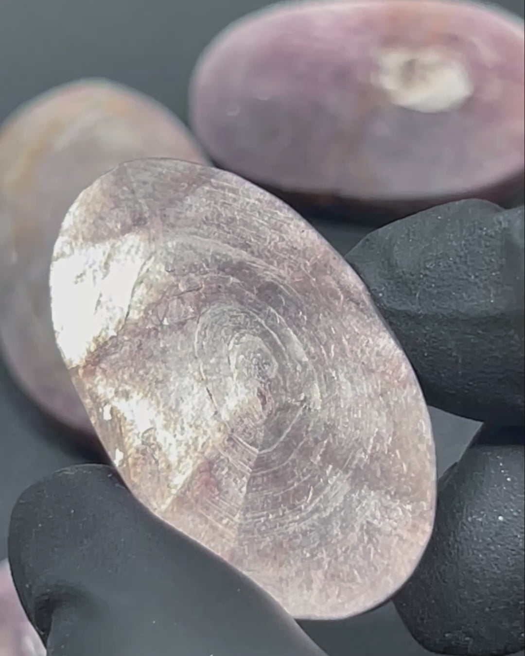 Large Purple Mica (Pick Your Piece) Oval Stone Carving