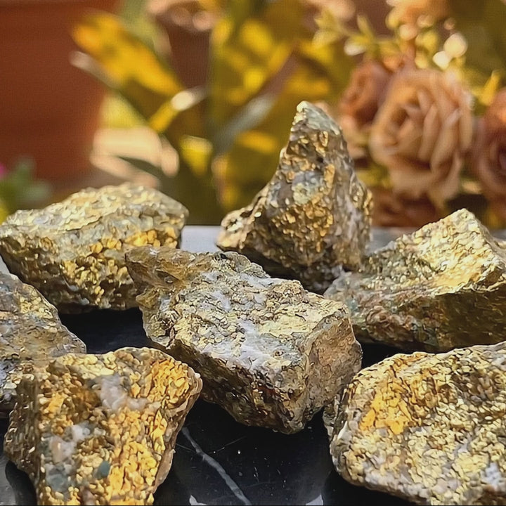 Gold Chalcopyrite Ore Rough Raw Stones (By The Piece Or Pound)