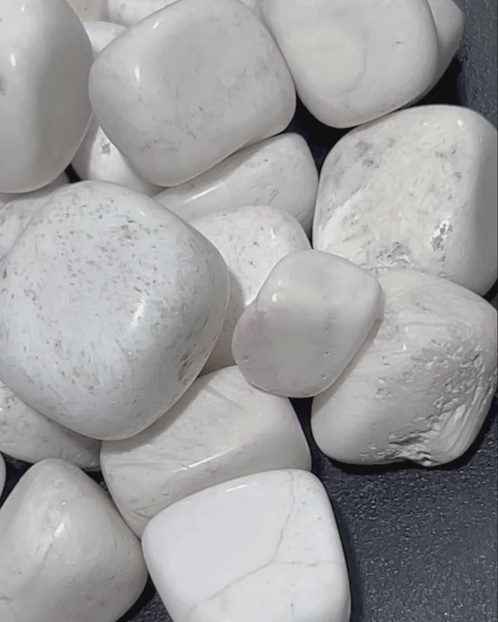 White Scolecite Zeolite Crystal Tumbled Stones (By The Piece Or Pound)