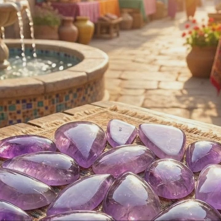 Amethyst Crystal Cabochons (By The Piece or Gram)