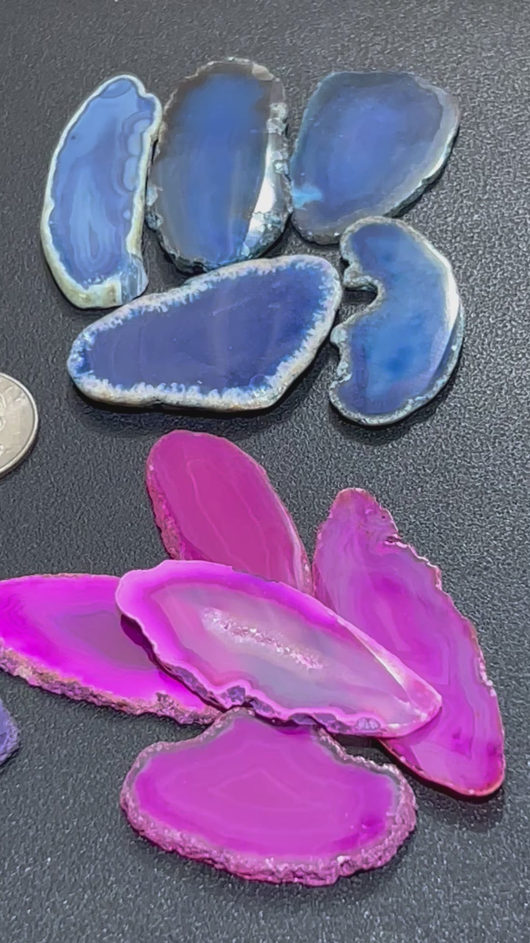Small Oval Agate Slices (10 Pc Sets)(1-1.5 Inches)