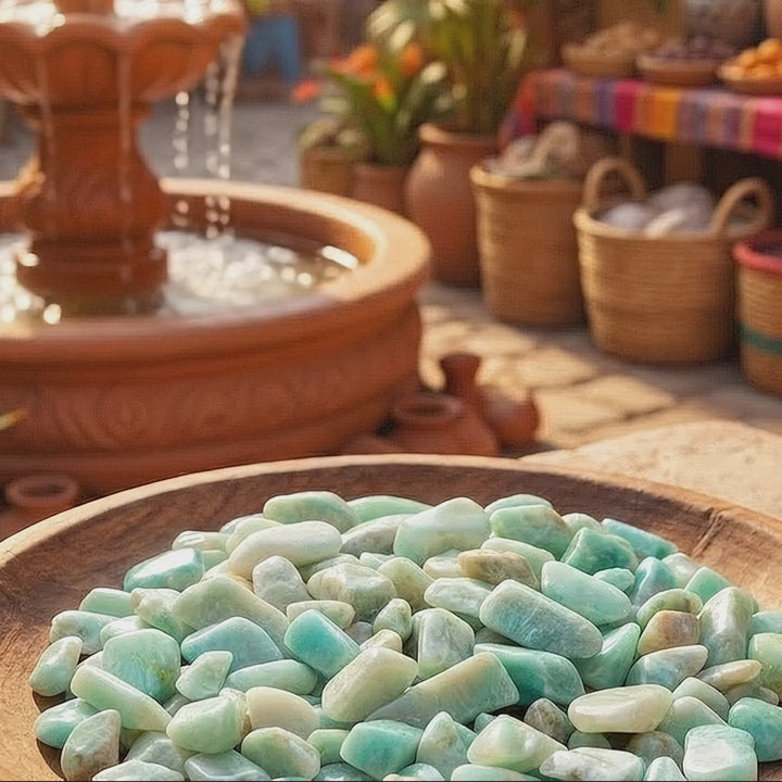 Small Tumbled Amazonite Stones (By The Ounce or Pound)