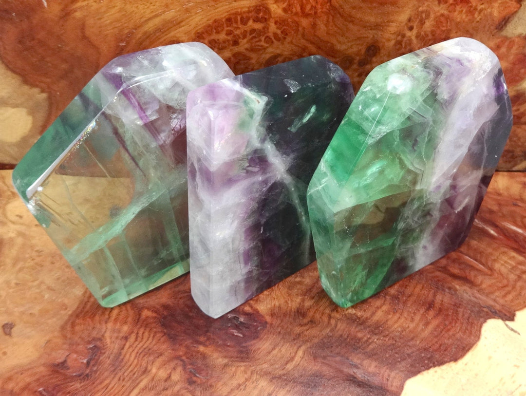 Rainbow Fluorite Tile - Crystal Slab - Gemstone Slice