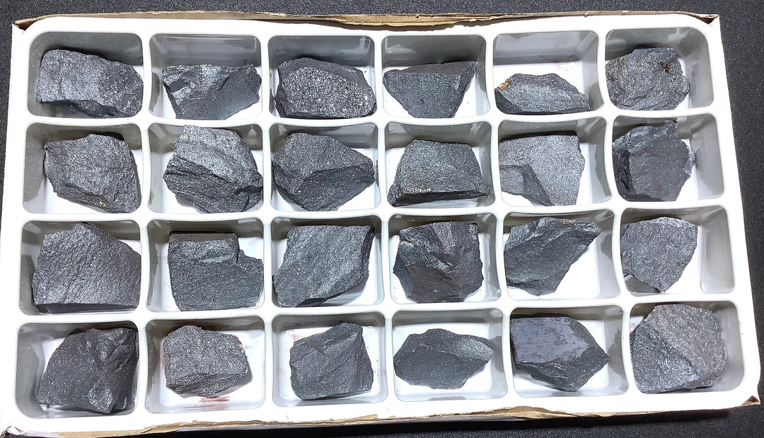 Bulk Wholesale Lot 24 Piece Flat Hematite Rough Raw Stones Natural Spectralite Gemstones Crystals Iron Ore