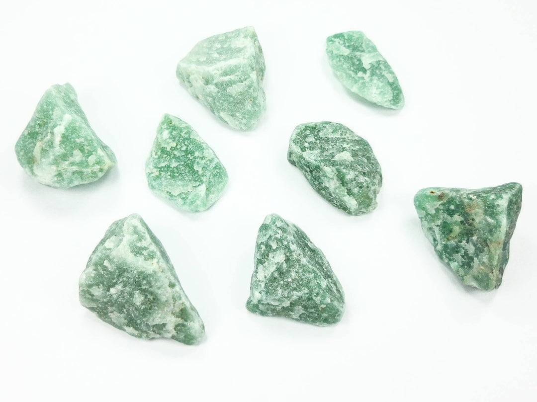 Rough Green Aventurine (3 Pcs) Raw Stones Rocks Crystals