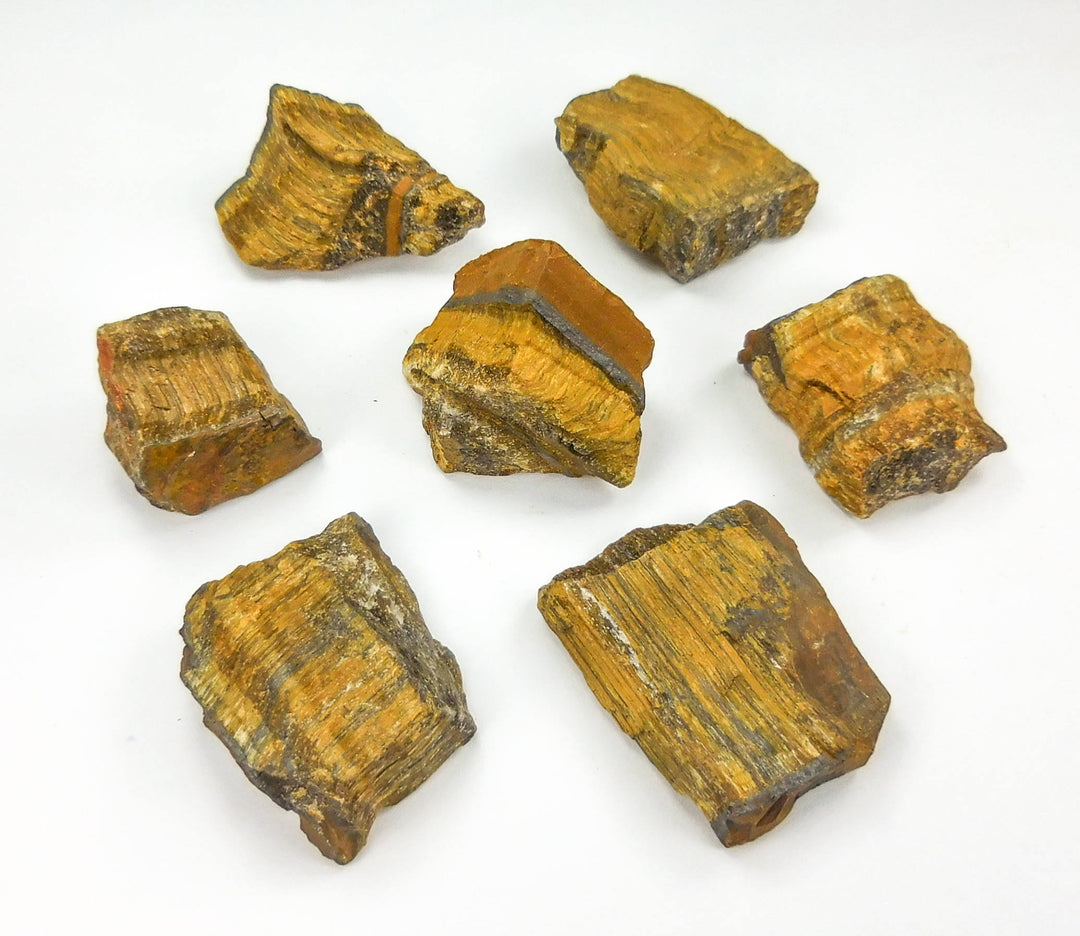 Rough Tigers Eye Stones (3 Pcs) Raw Crystal Natural Quality Gemstones Rocks