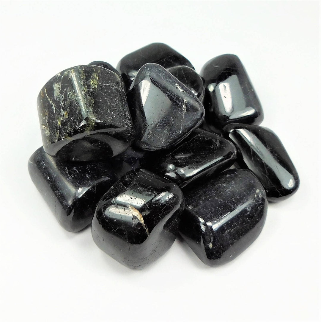 Black Tourmaline (3 Pcs) Tumbled Crystal Chunk - Polished Gemstones