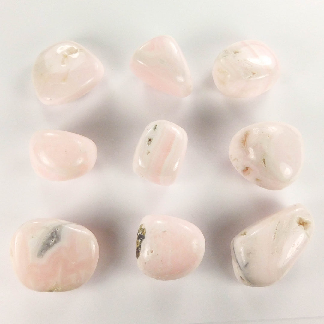 Pink Mangano Calcite (3 Pcs) Tumbled Gemstones