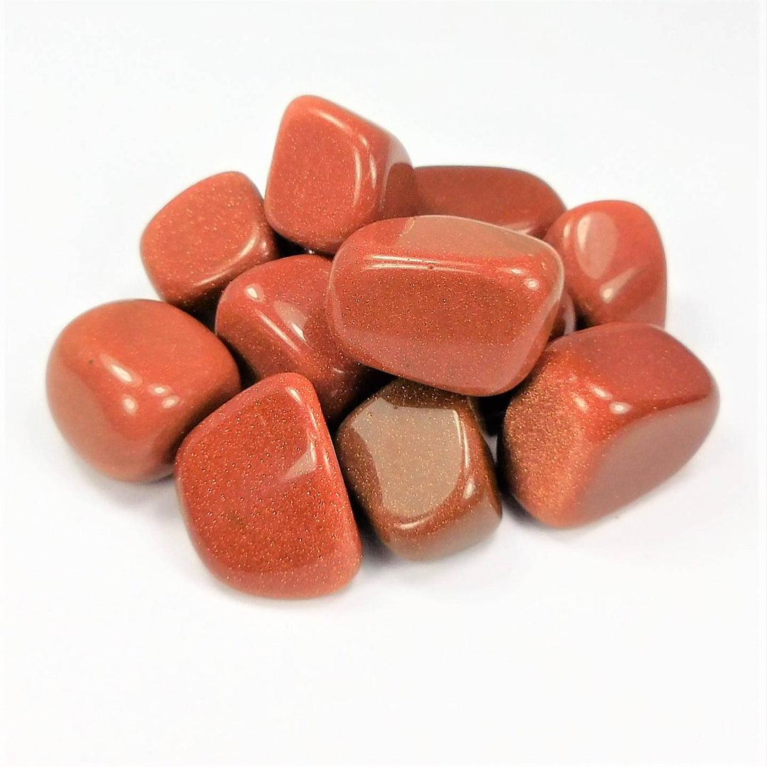 Bulk Wholesale Lot (1 LB) Red Goldstone - One Pound Tumbled Stones