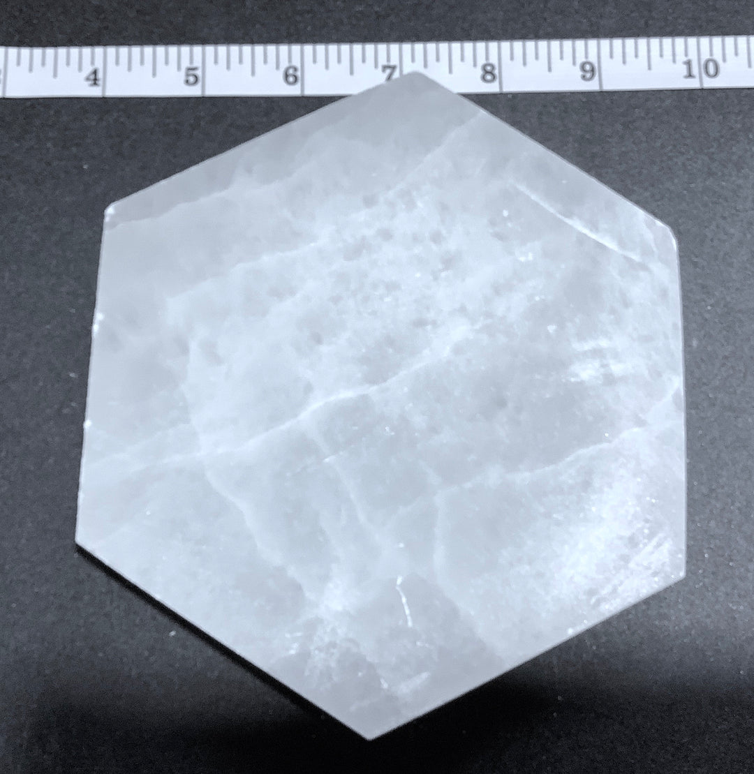 Wholesale Bulk Lot 5 Pack Of Selenite Hexagon Plate White Crystal