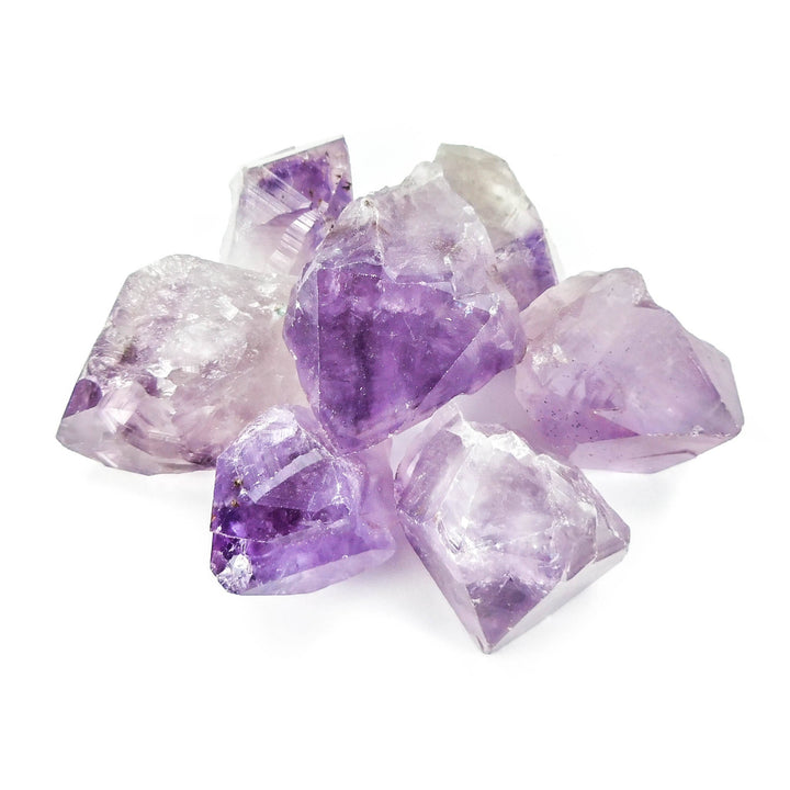 Amethyst Crystal Points (3 Pcs) Large Raw Purple Natural Healing Crystals And Stones