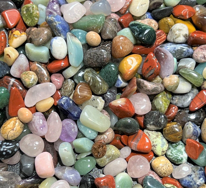 Bulk Wholesale Lot 1 LB - Gemstone Mix 6-9mm - One Pound Tumbled Polished Stones Natural Gemstones Crystals