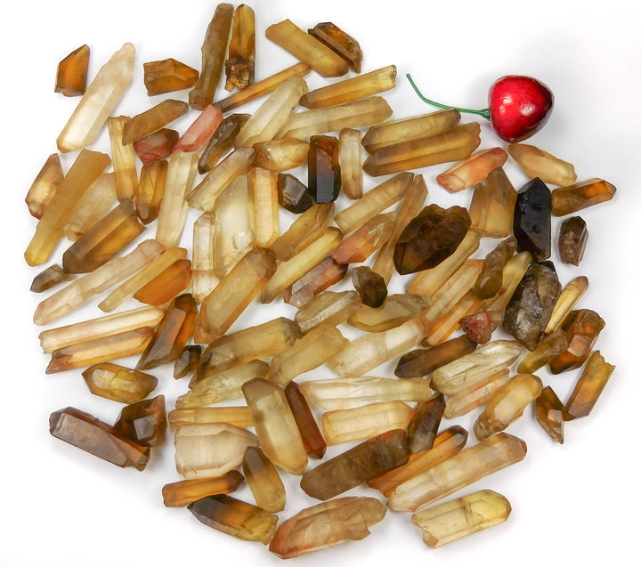 Bulk Wholesale Citrine Lot 50 Grams ( 10 to 15 pcs ) Natural Untreated Crystal Points from Congo Rough Raw Healing Crystals And Stones