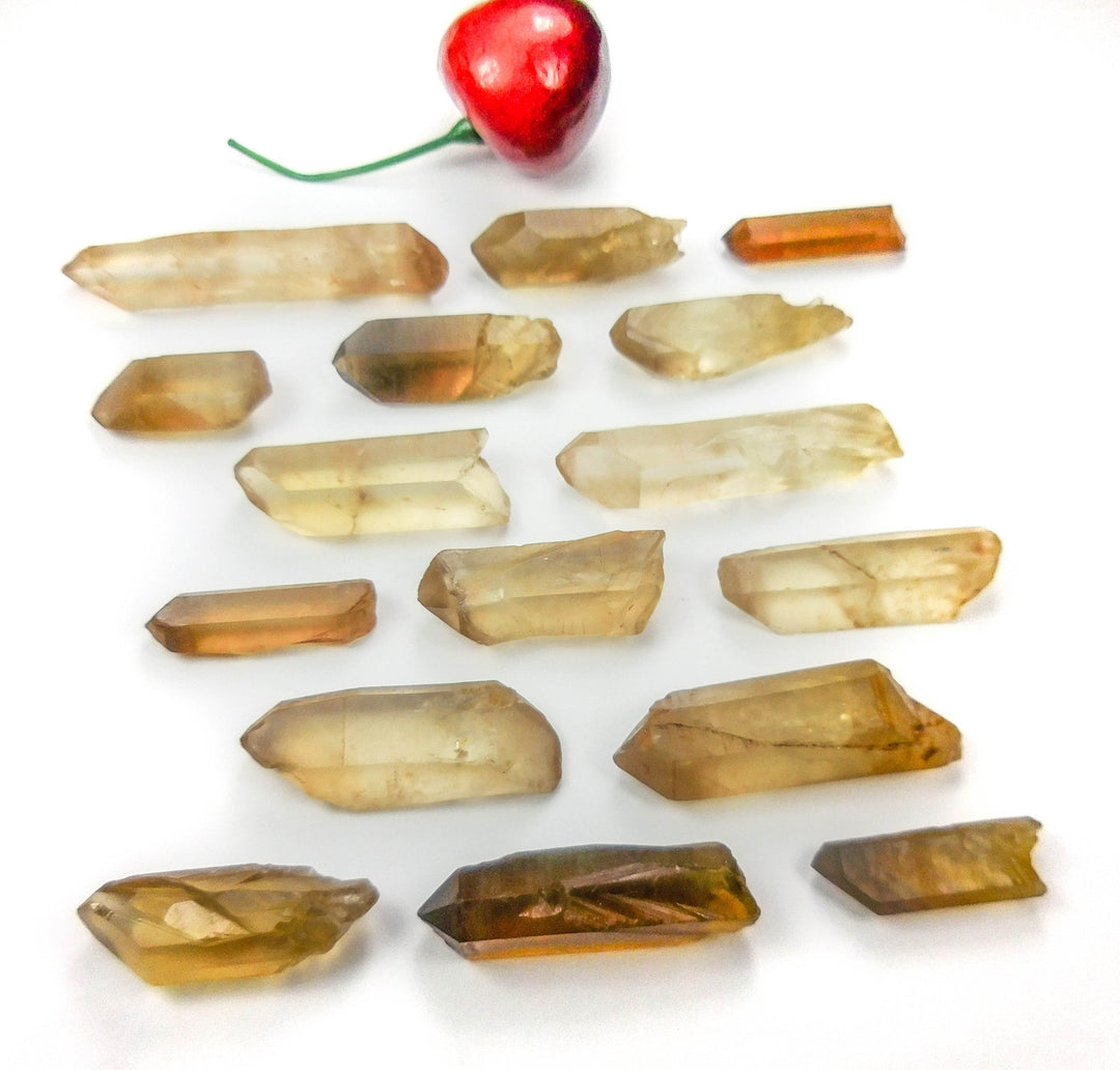 Bulk Wholesale Citrine Lot 50 Grams ( 10 to 15 pcs ) Natural Untreated Crystal Points from Congo Rough Raw Healing Crystals And Stones