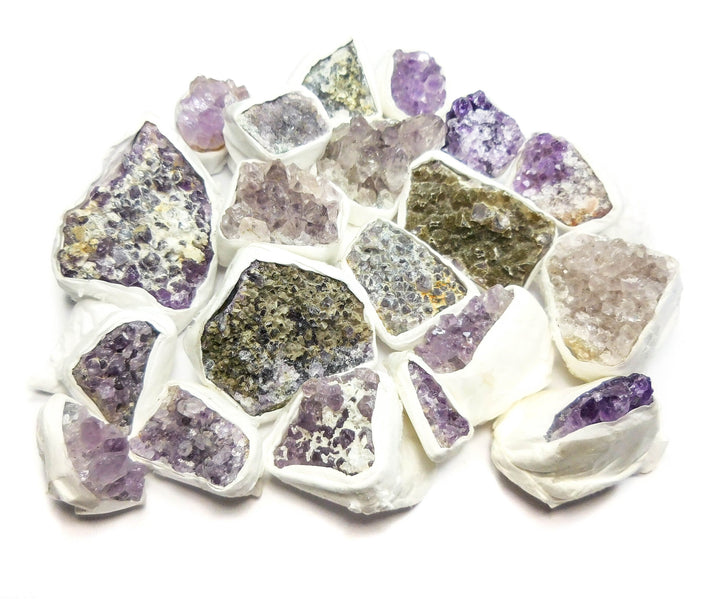 Bulk Wholesale Lot 1 Kilo ( 2.2 LBs ) - Amethyst Clusters - One Kilo Rough Raw B and C Grade Druzy Stones Natural Gemstones Crystals