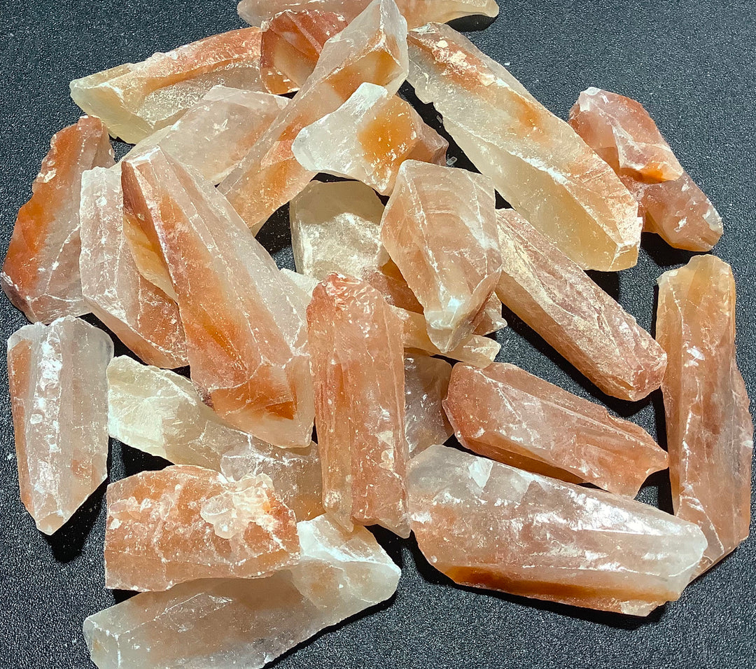 Bulk Wholesale Lot 1 LB Red Calcite One Pound Rough Raw Stones Natural Gemstones Crystals