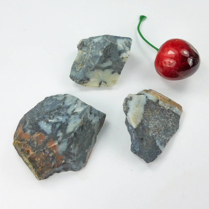 Blue Jasper (3 Pcs) Raw Gemstones