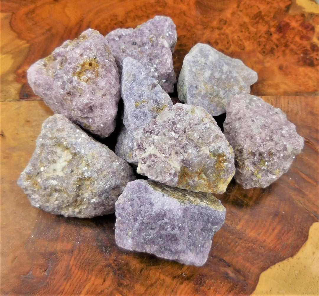 Lepidolite Rough (3 Pcs) Raw Crystal Natural Stone Gemstones Unpolished Rocks