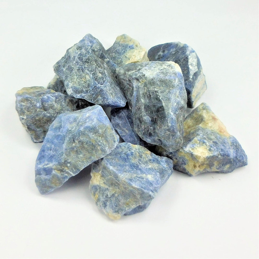 Rough Sodalite (3 Pcs) Raw Crystal Chunk Blue Stone Gemstones Unpolished Rocks Healing Crystals And Stones