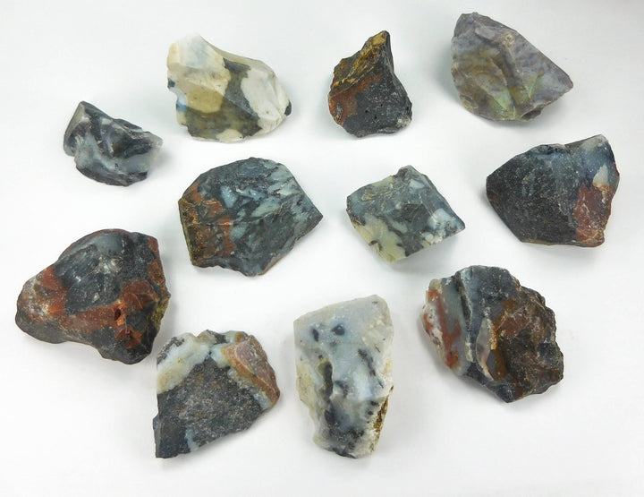 Blue Jasper (3 Pcs) Raw Gemstones