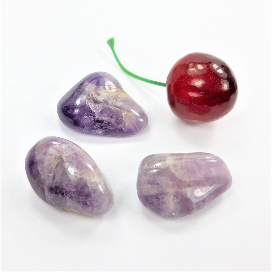 Maraba Amethyst (3 Pcs) Tumbled Gemstones Purple Crystal
