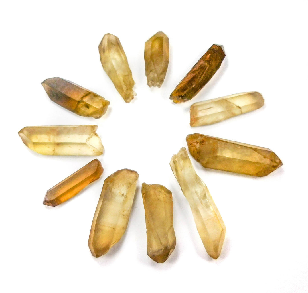 Raw Citrine Point small, Raw Small Crystals