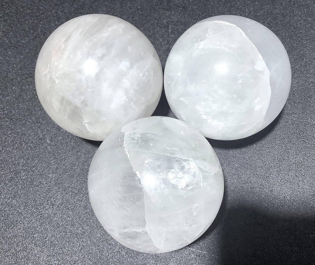 Wholesale Bulk Lot (3 Pcs) Quartz Crystal Balls Orbs Spheres