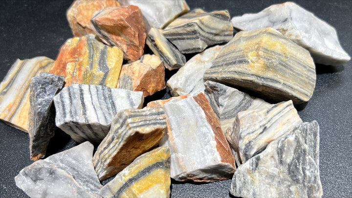 Rough Zebra Jasper Crystal (1/2 lb) 8 oz Bulk Wholesale Lot Half Pound Stones Raw Gemstones Natural Crystals
