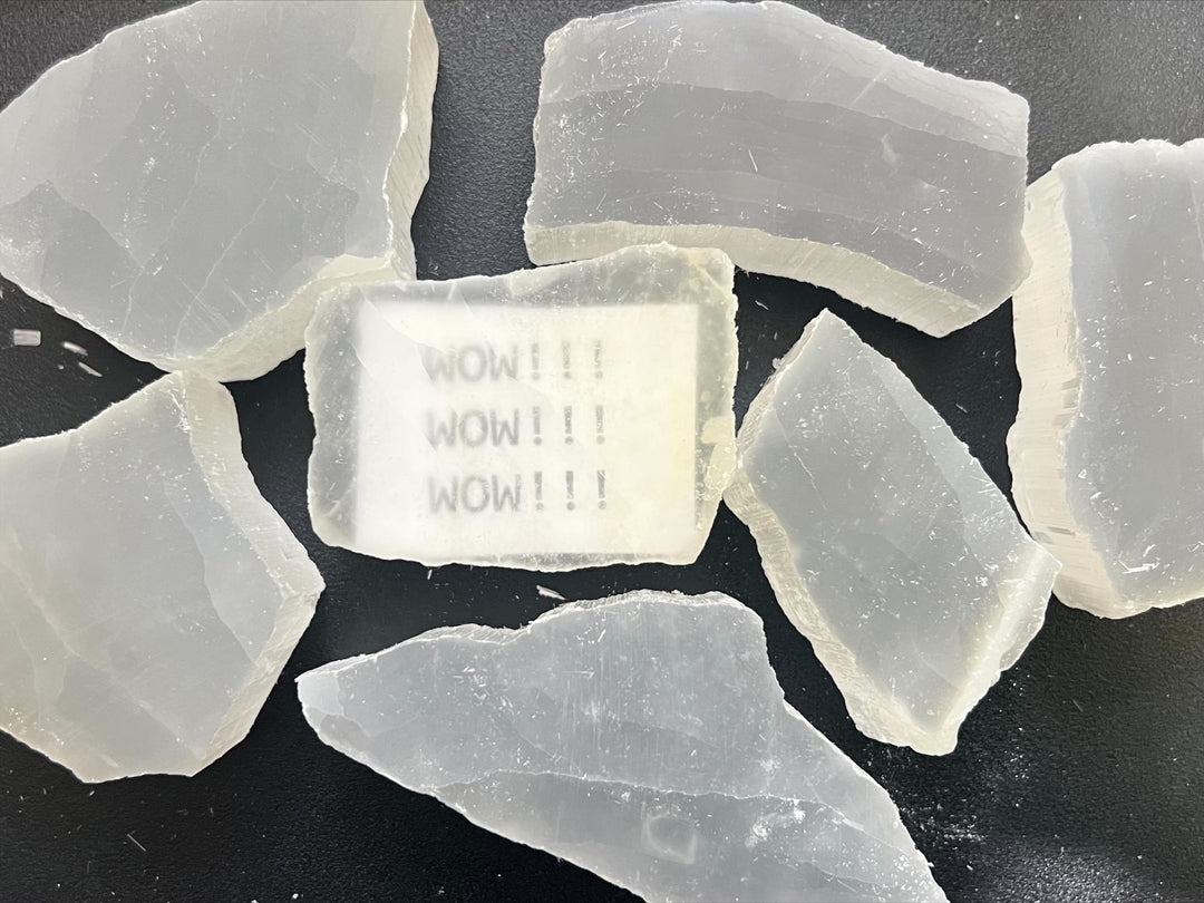 Ulexite TV Rock Crystal (1/2 lb) 8 oz Bulk Wholesale Lot Half Pound Stones Rough Raw Gemstones Natural Crystals