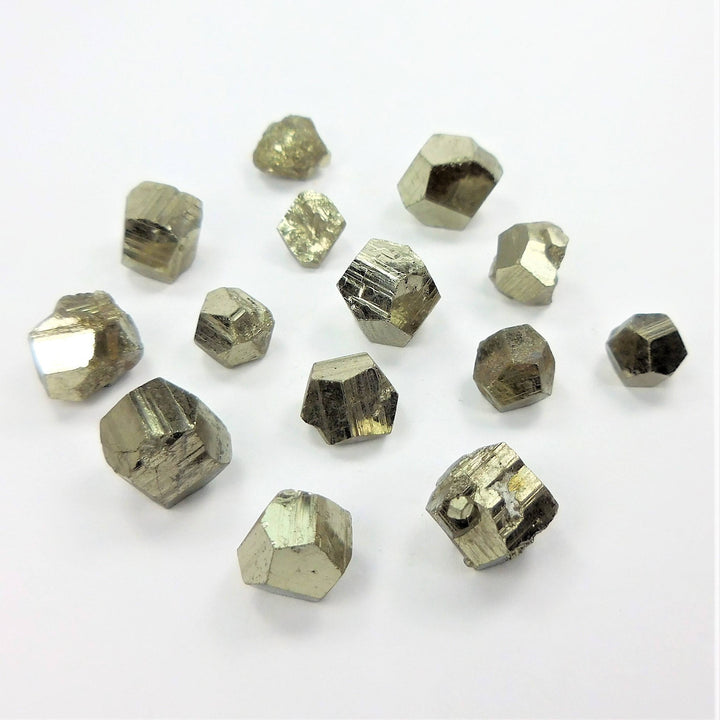 Pyriteohedron (3 Pcs) Petite Fools Gold Nuggets
