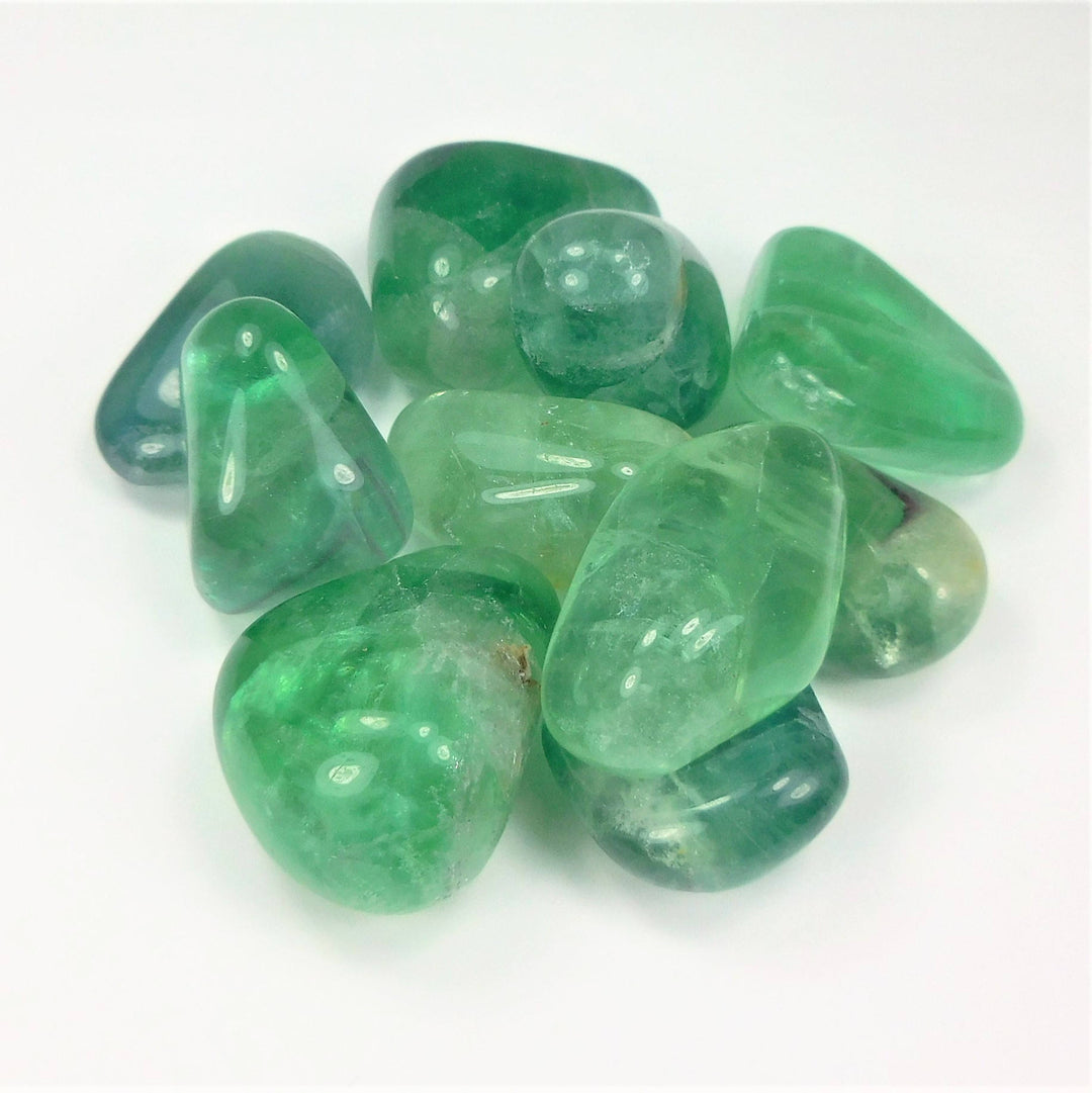 Green Fluorite (3 Pcs) Tumbled Gemstone BR29