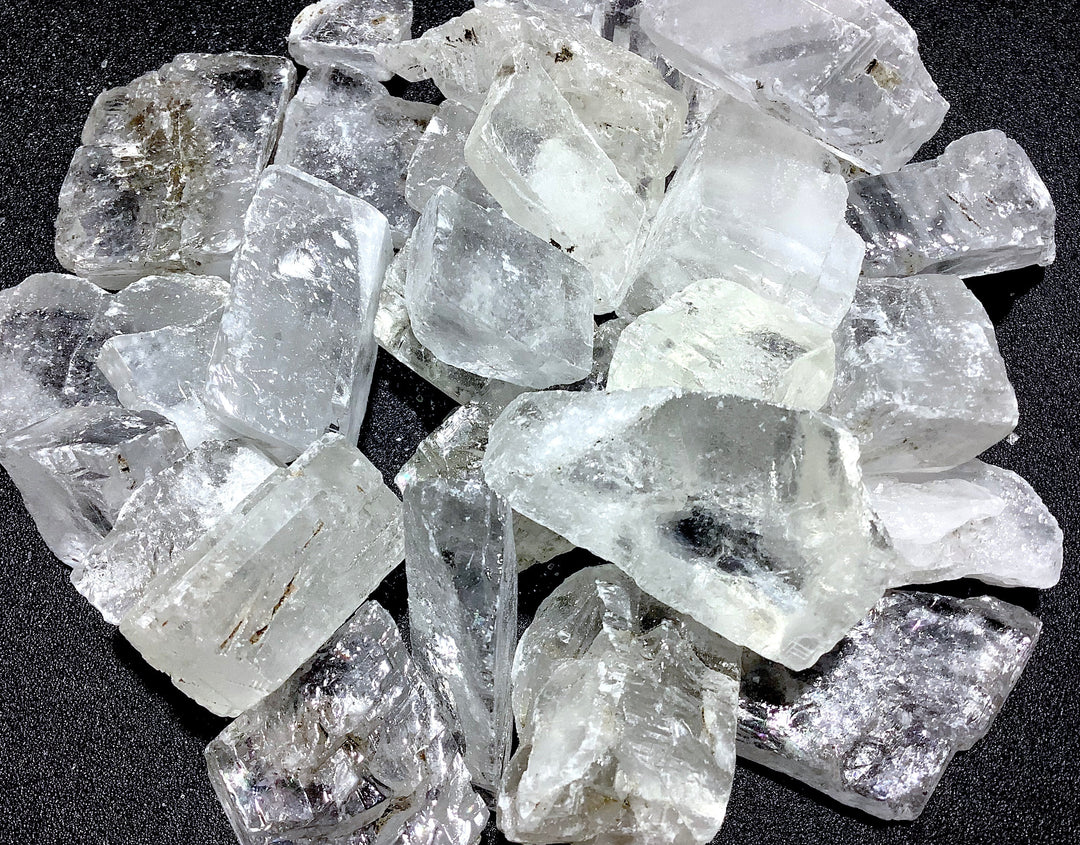 Bulk Wholesale Lot (1 LB) Clear Calcite - One Pound Raw Stones