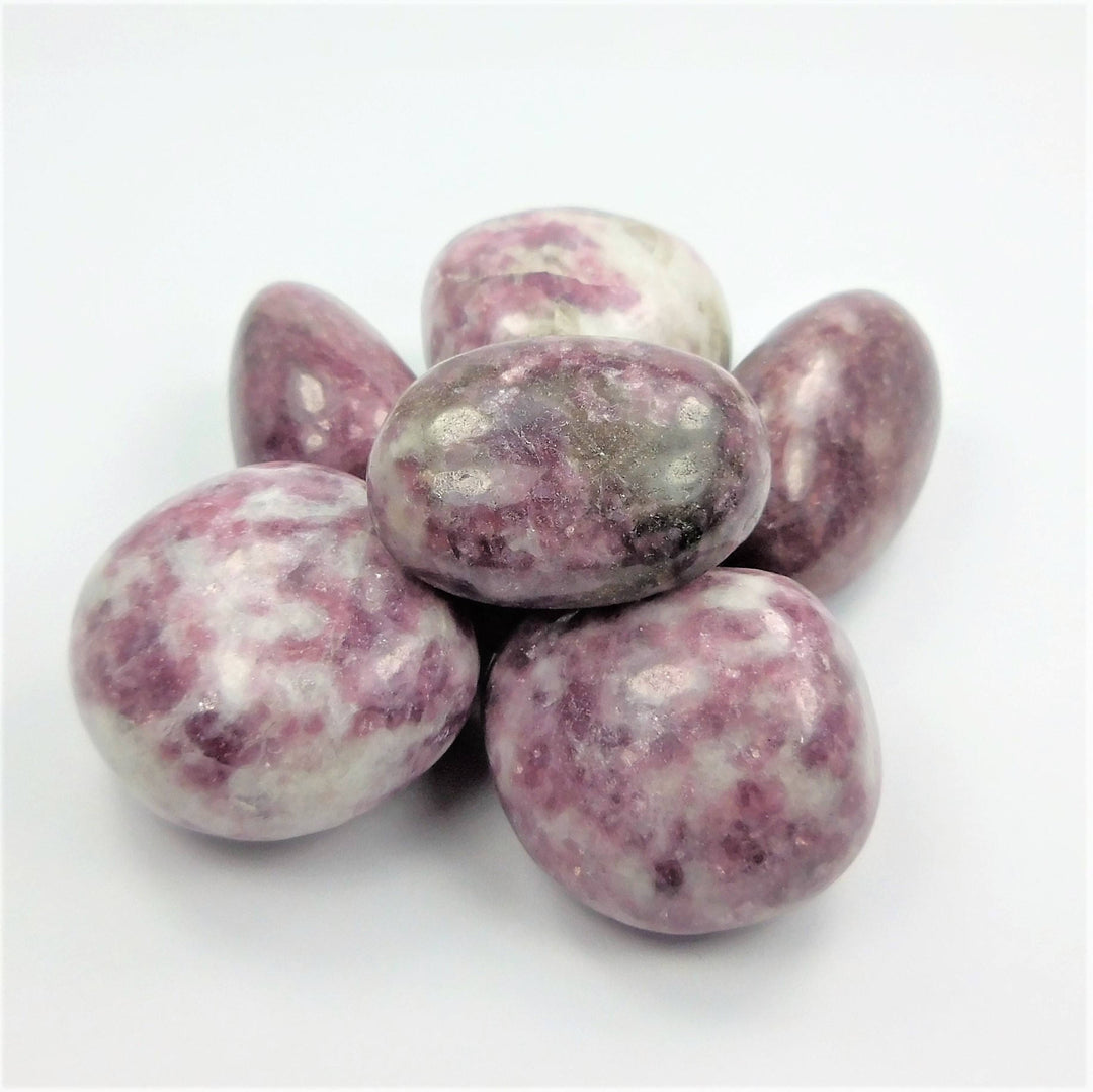 Bulk Wholesale Lot 1 Kilo (2.2 LBs) Lilac Lepidolite - One Pound Tumbled Stones
