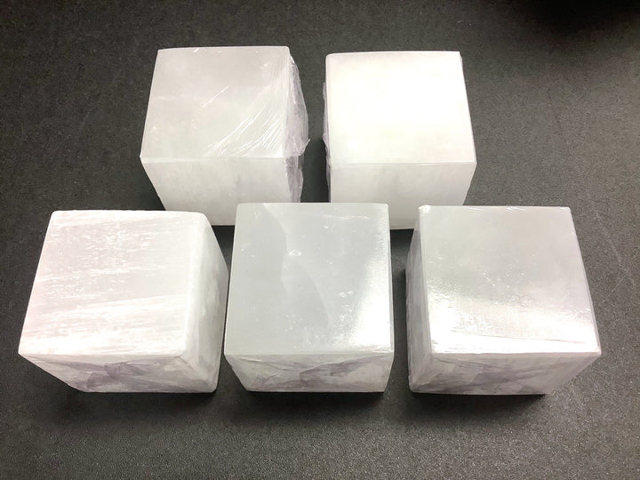 Wholesale Bulk Lot (5 Pcs) Selenite Cubes 2-3 inches