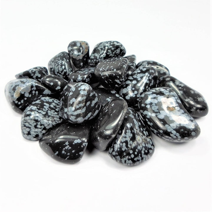 Snowflake Obsidian (3 Pcs) Tumbled Gemstones