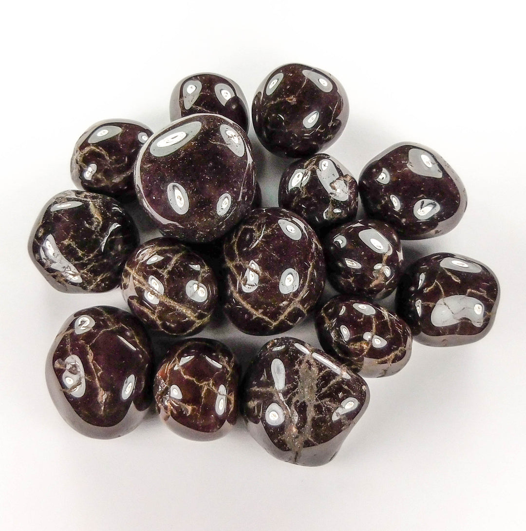 Cherry Garnet (3 Pcs) Tumbled Gemstone